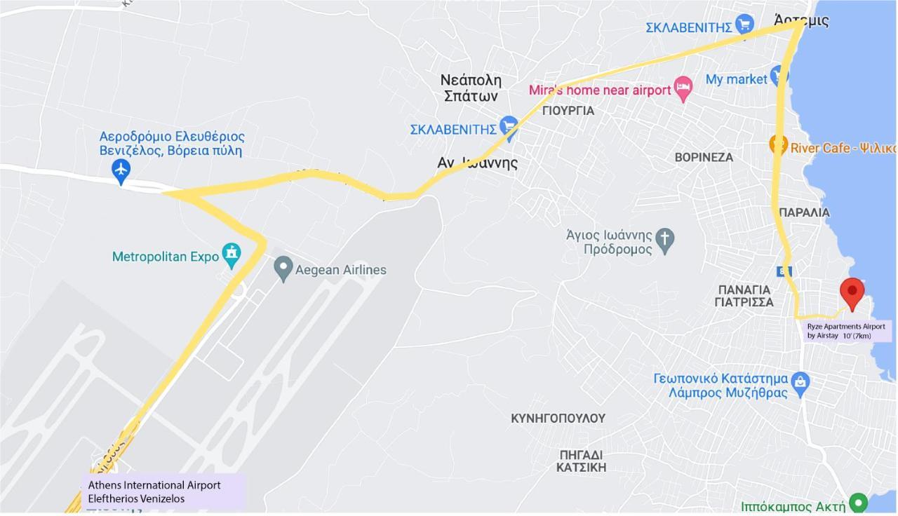 Ryze Apartments Airport By Airstay Артеміда Екстер'єр фото